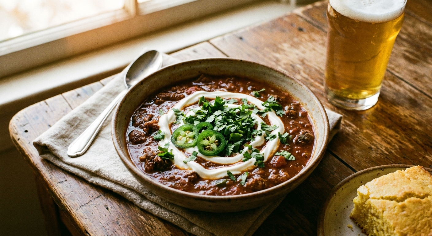 Festive Texas Chili (Light & Creamy)