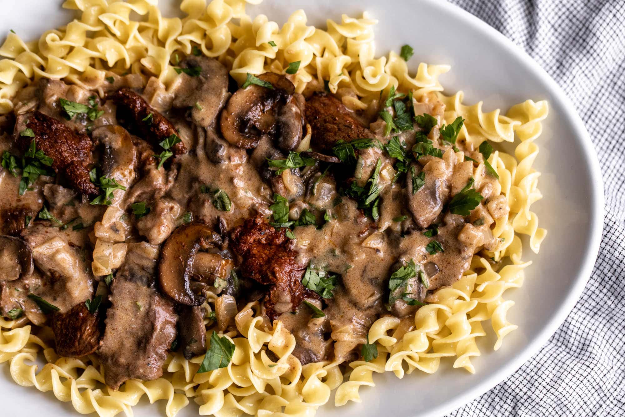 Easy Steak Stroganoff (Hot or Chilled)