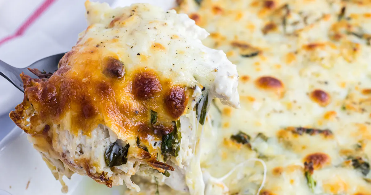 Best Keto Chicken Alfredo Bake