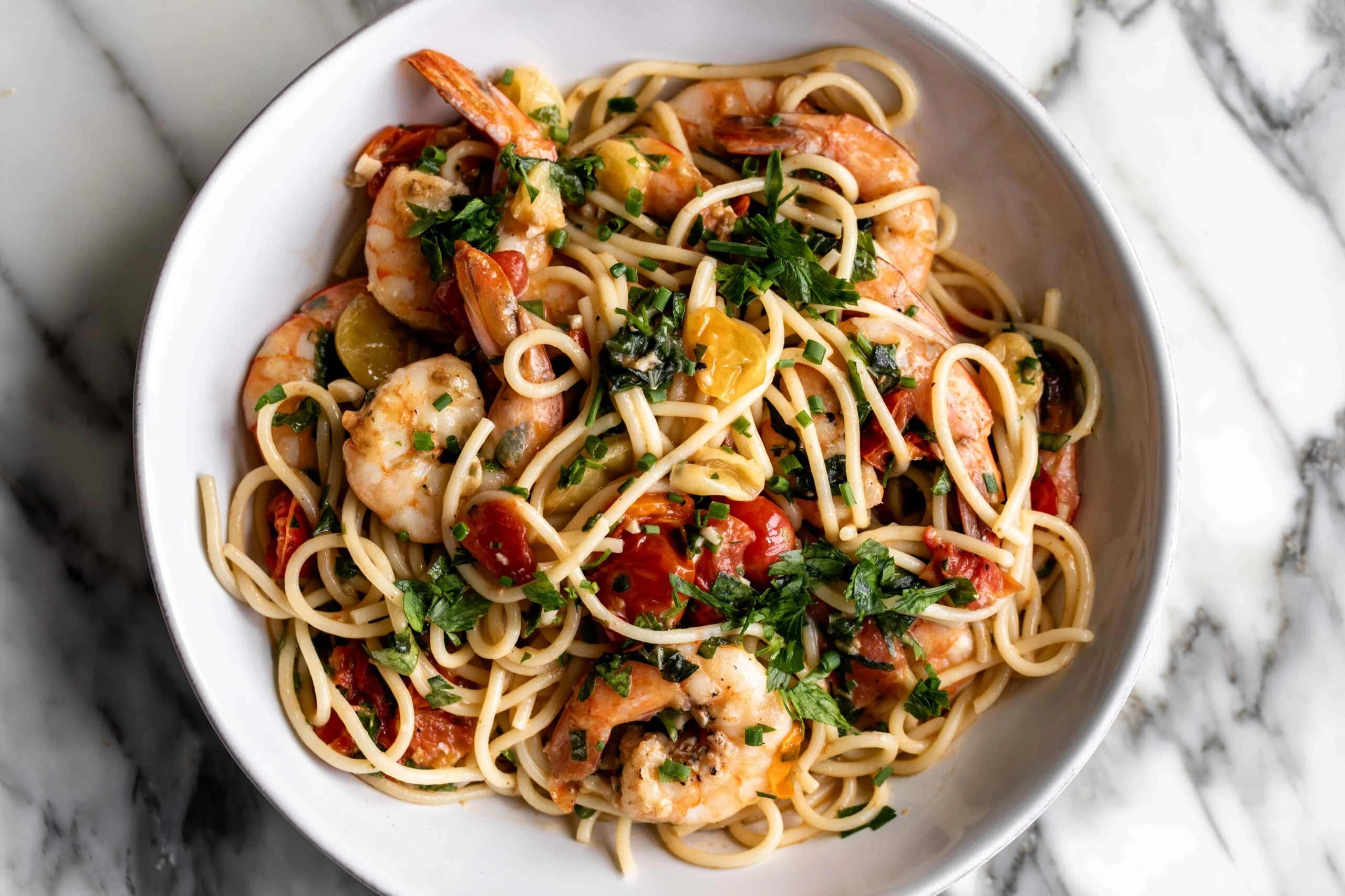 Shrimp Scampi Linguine