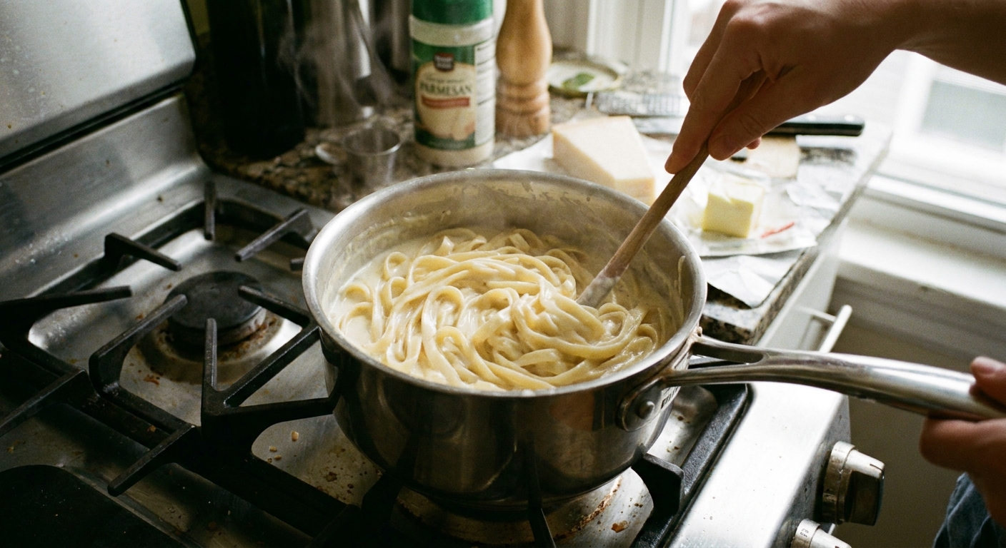 How to Reheat Creamy Pasta Without a Split Sauce